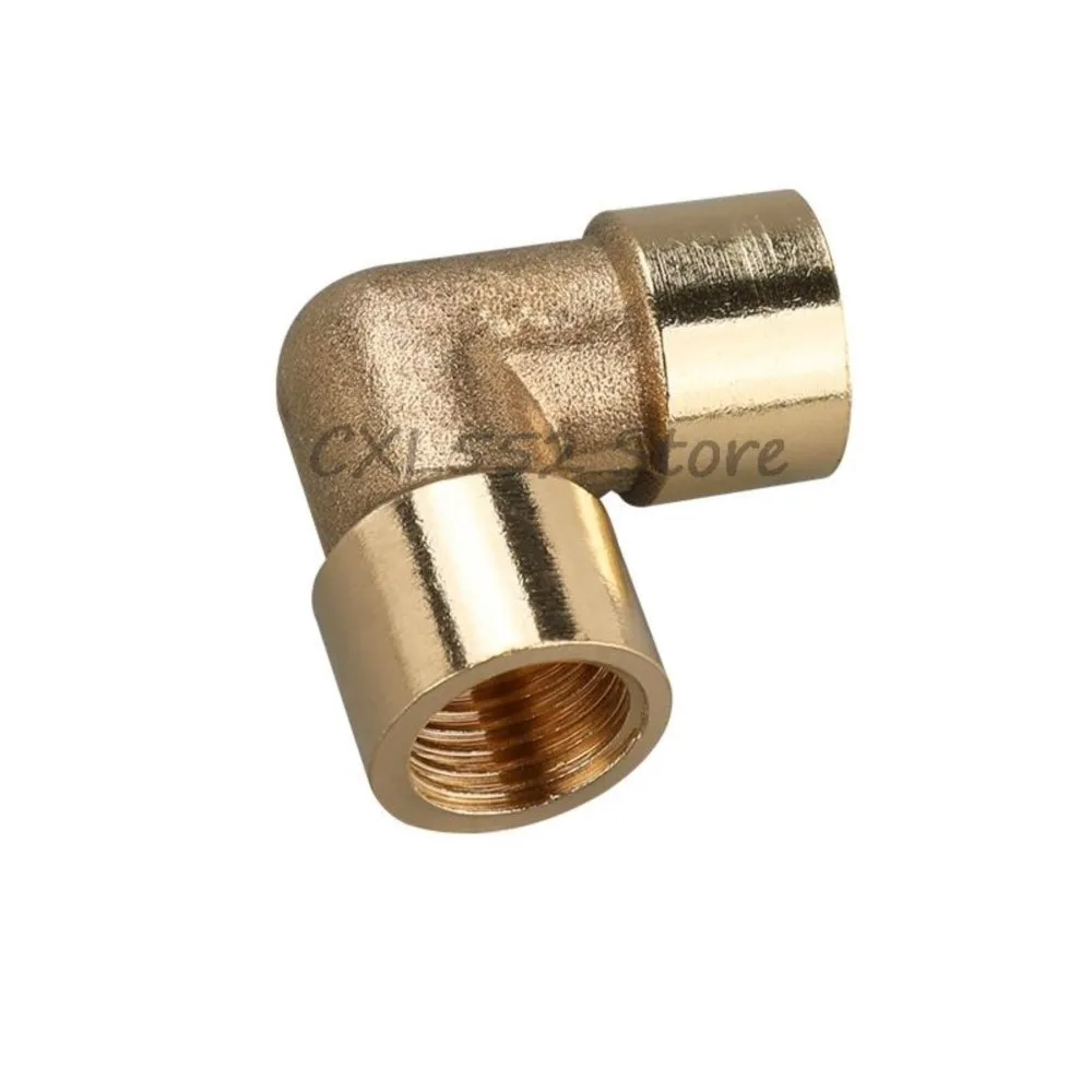 

1Pc 1/8" 1/4" 3/8" 1/2" 3/4" Female Thread 90 Degree Elbow Brass Pipe Fitting Coupling