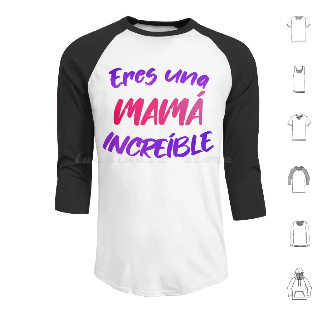 

Футболка на День Матери толстовки с длинным рукавом You Incredible Mom Day Mother розово-фиолетовый