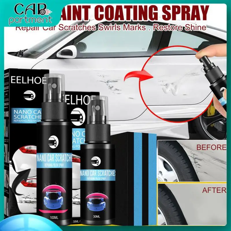 

Waterproof Car Ceramic Coating Lamp Scratch Repair Spray Scratch Repair Durable Repair 1pcs Glass Coating Wash Tool Portable
