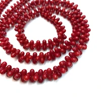 natural stone beads irregular red coral beads fine jewelry spacer beads fashion for diy bracelet necklace jewelry making 4x9mm