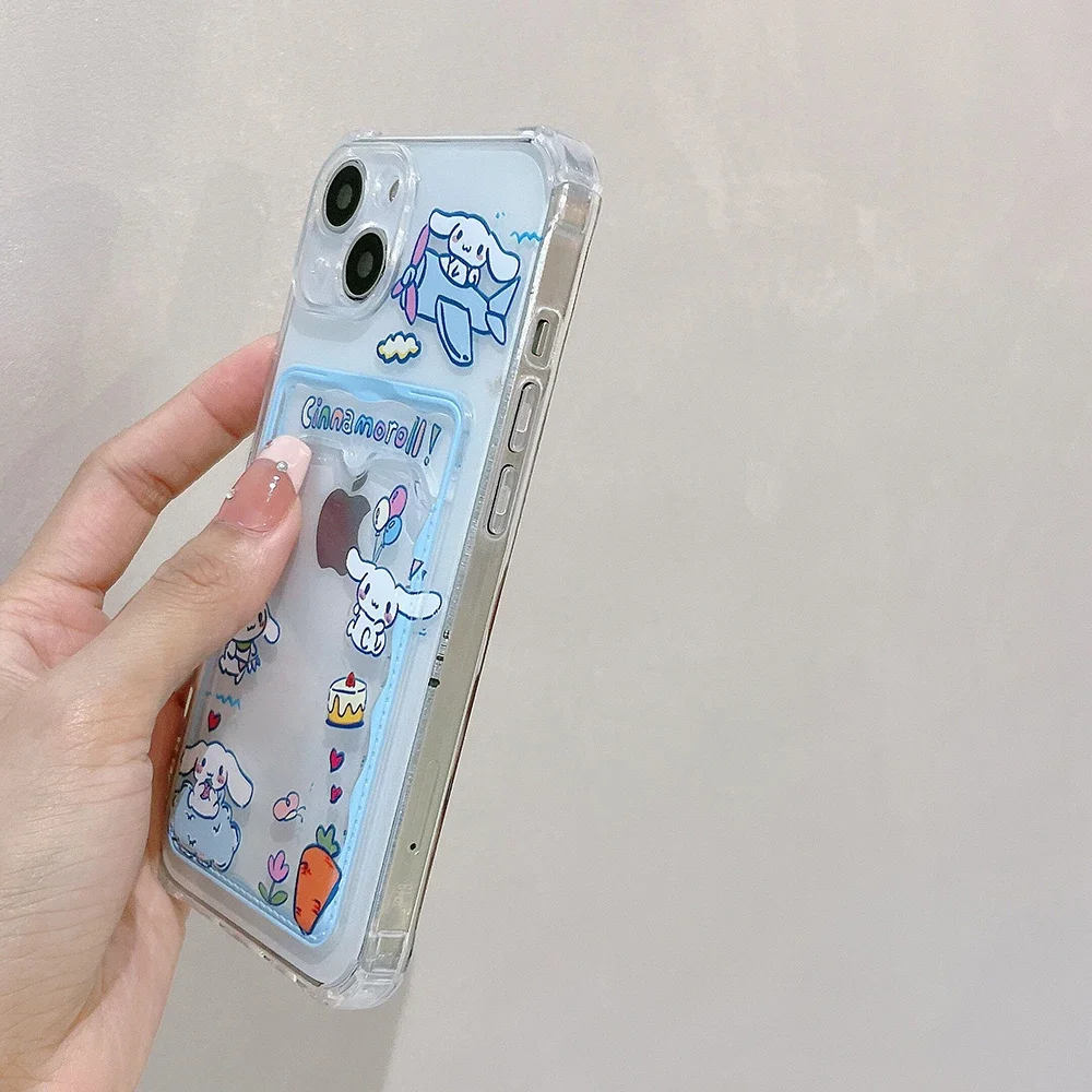 Sanrios Cinnamorolls pompurins чехол для телефона с отделением карт Samsung S24 S23 S22 S21 S20 FE Plus Ultra M33 M53