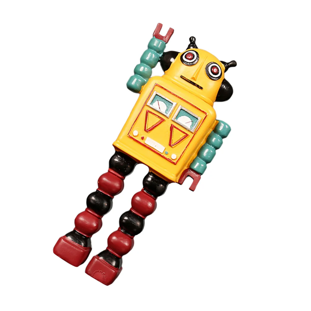 

Robot Toy Vintage Figure Educational Resin Decor Craft Retro Stem Playthingplayset Toddler Cartoon Collectable Favor Party Kid