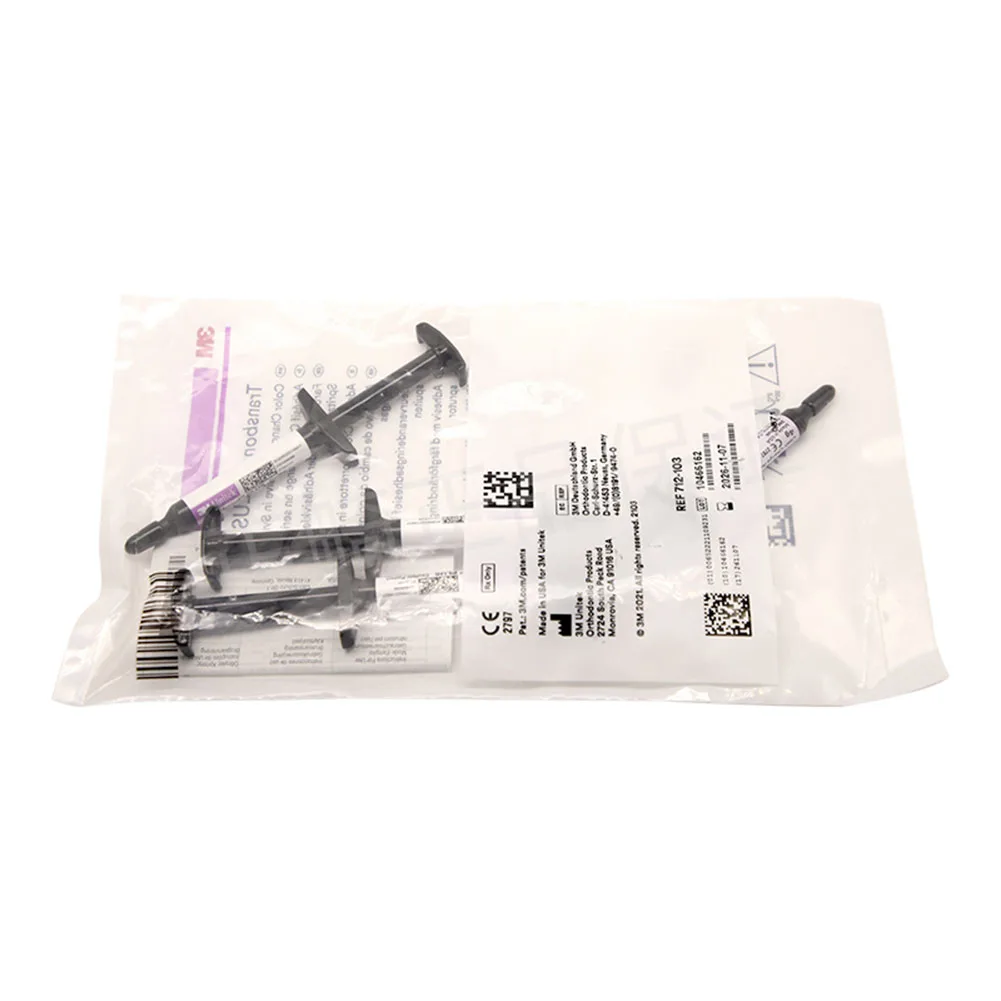 Фото Стоматологический 3 м Transbond Plus 1/2/4 шт., клейкий шприц для изменения цвета, ортодонтический кронштейн, склеивающий агент, гель для быстрой светоотверждения 712-103 №5