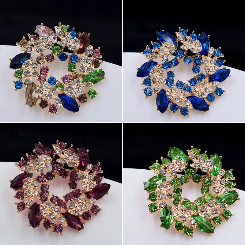 

Glass Zinnia Brooch Korean Version of The Suit Flower Corsage Handmade Jewelry Enamel Pin Swan Jewelry