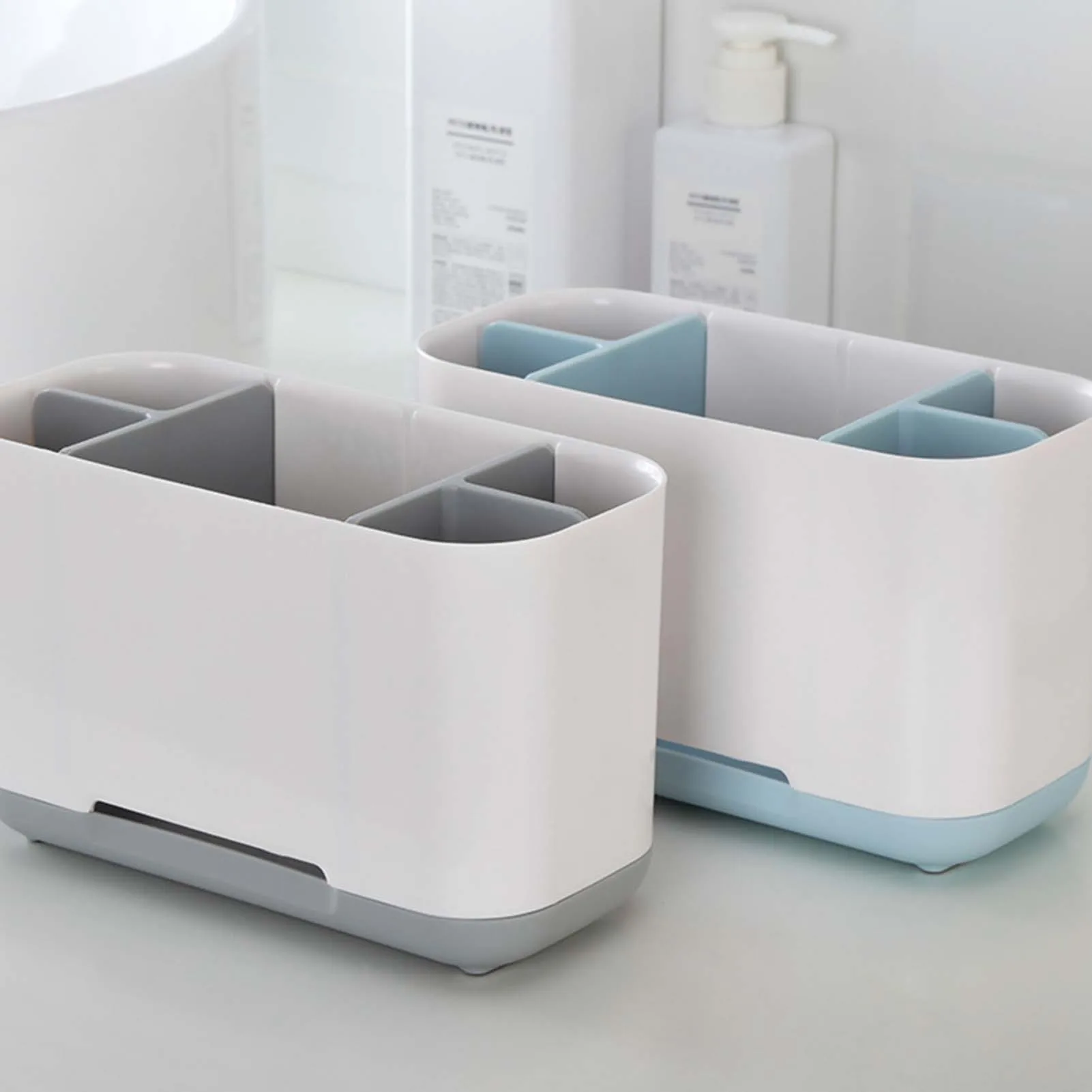 

Toothbrush Toothpaste Holder 5 Slots Detachable Dispenser Electric Dental Brush Storage Shelf Bathroom Organizer Accessories