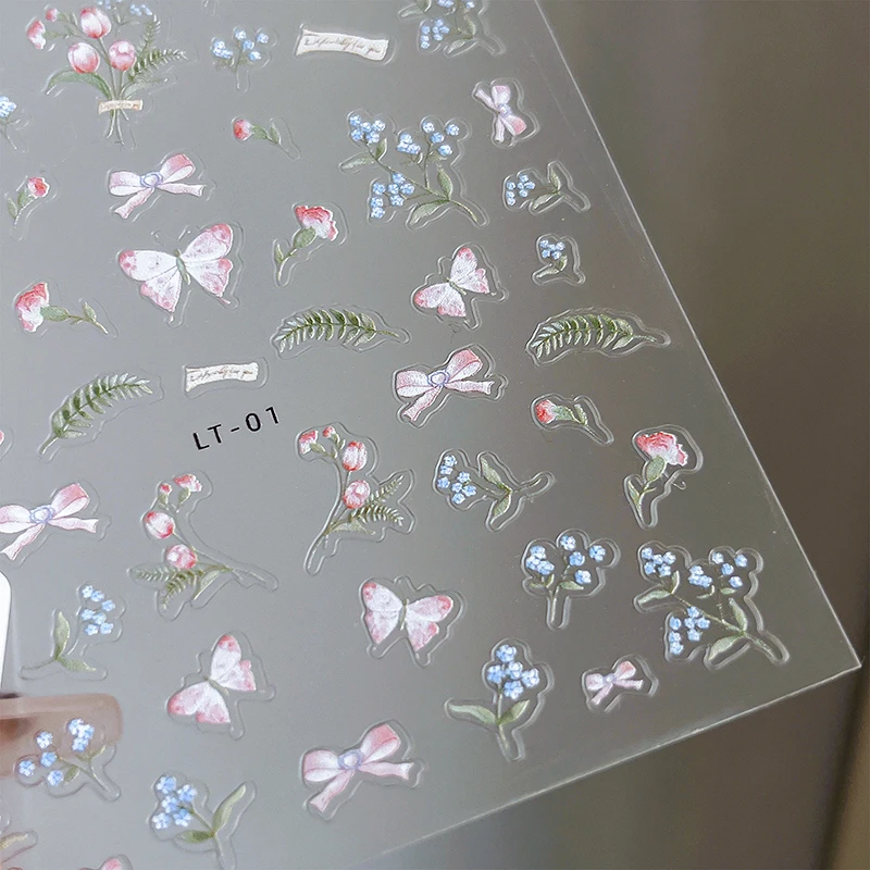 Самоклеящийся мини-бант для дизайна ногтей