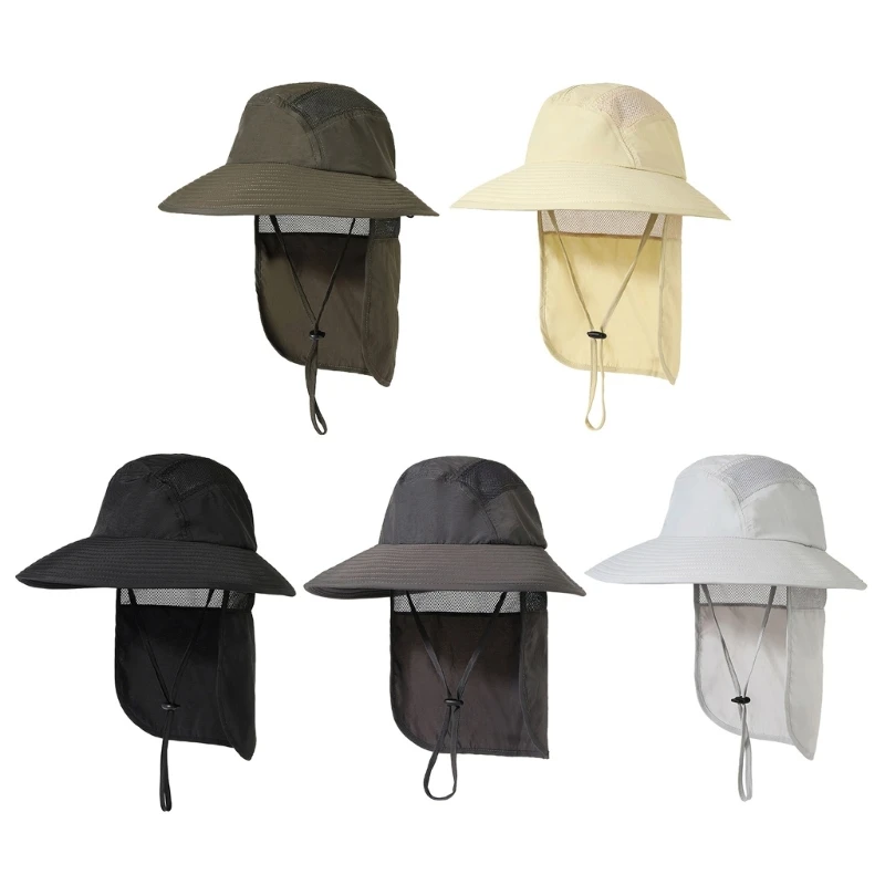 

Outdoor Hat Wide Brim Bucket Hat Protection Cap for Fishing Hunting