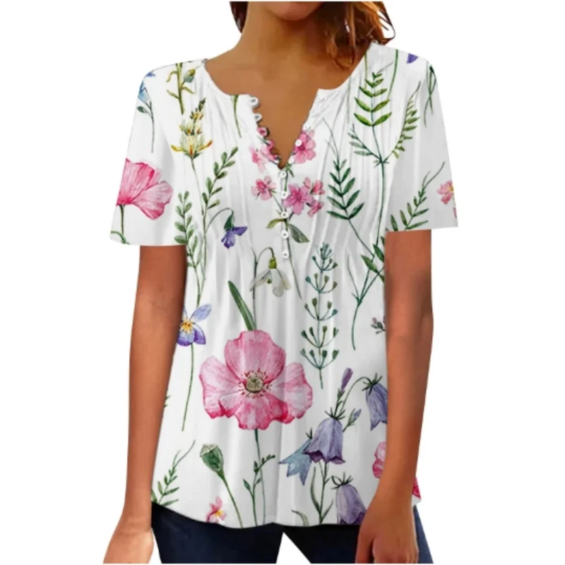 Рисунок 4 - Женская футболка с коротким рукавом и принтом