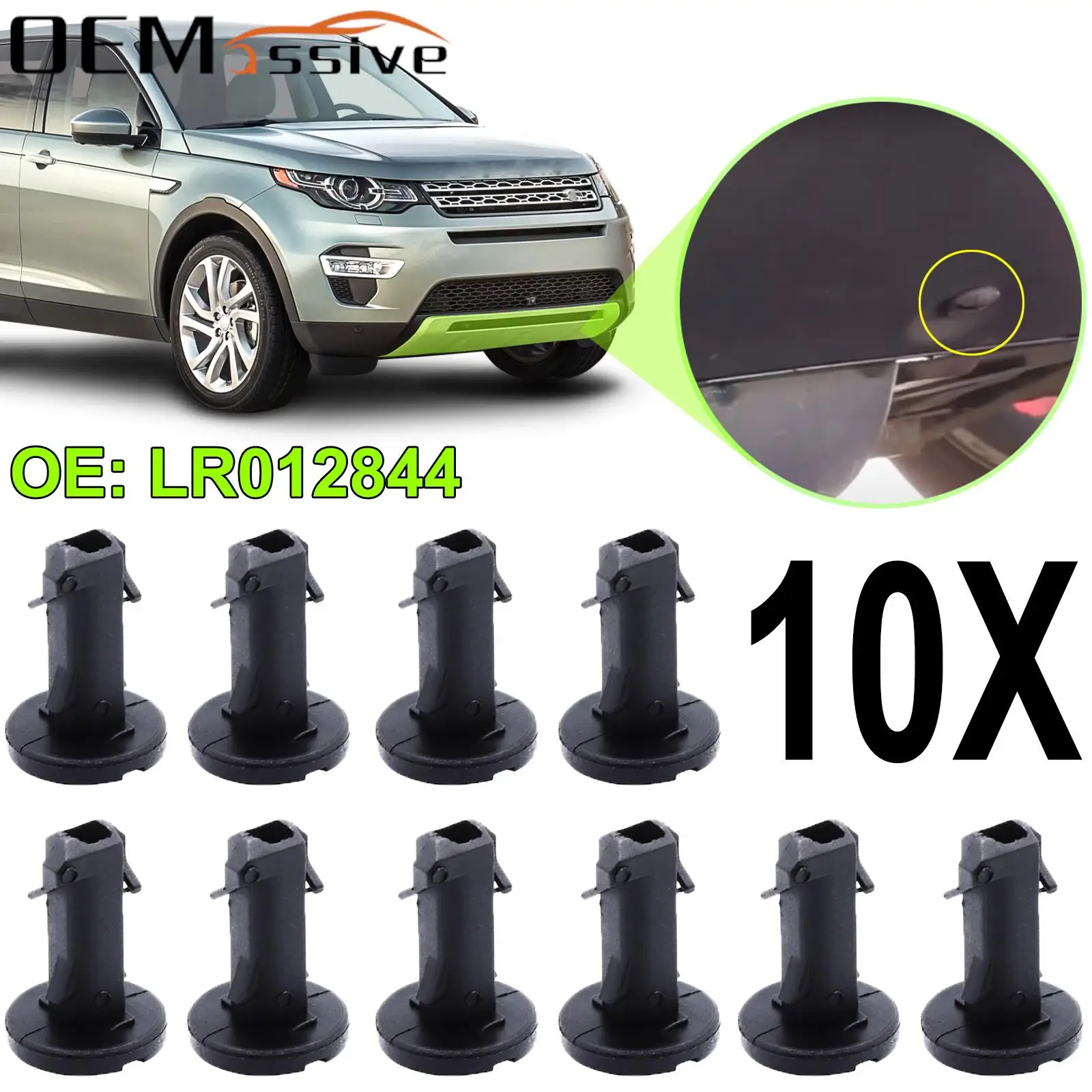 10 шт. для Land Rover Discovery 4 LR4 Range Rover Sport Velar Передний Задний бампер буксировочный крючок накладные зажимы отделка LR012844 крышка