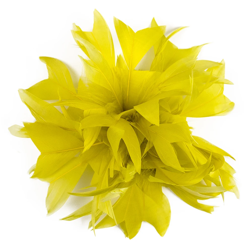 

Дизайнерская брошь в виде цветка из натурального желтого пера, заколка ручной работы, подарок, заколка для волос для женщин, аксессуары, ювелирные изделия для банкета, свадьбы, вечеринки