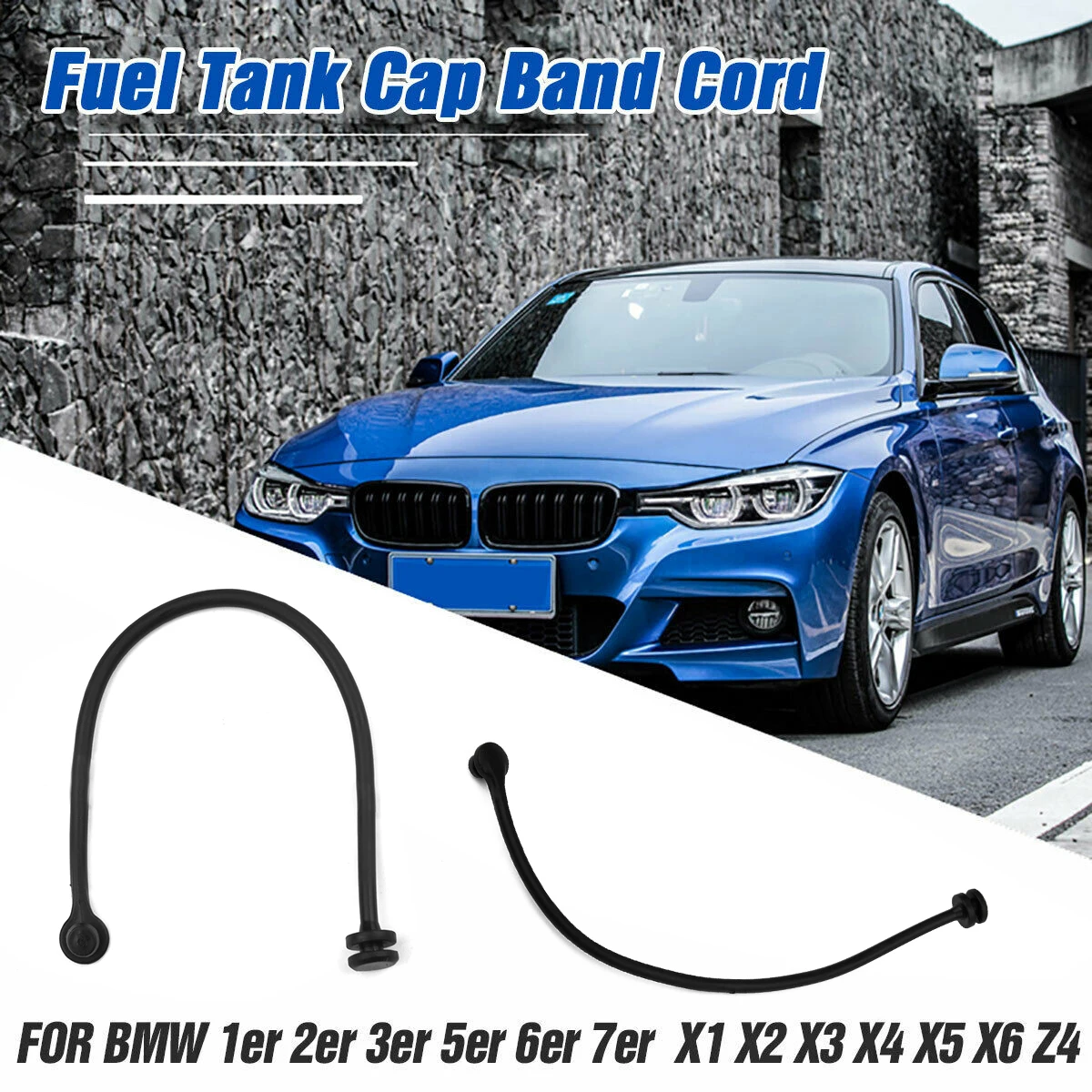 

1pc 13.6cm Black Fuel Tank Cap Band Cord New NBR For BMW E81 E87 E88 E46 E90 E91 E39 X3 -X5 X6 Z4 16117193372 Tear-resistant