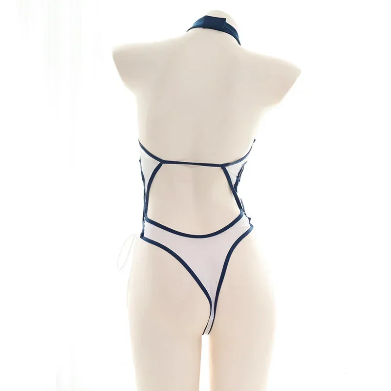 Школьная Женская одежда для косплея JK Sukumizu водолазка с вырезами купальник