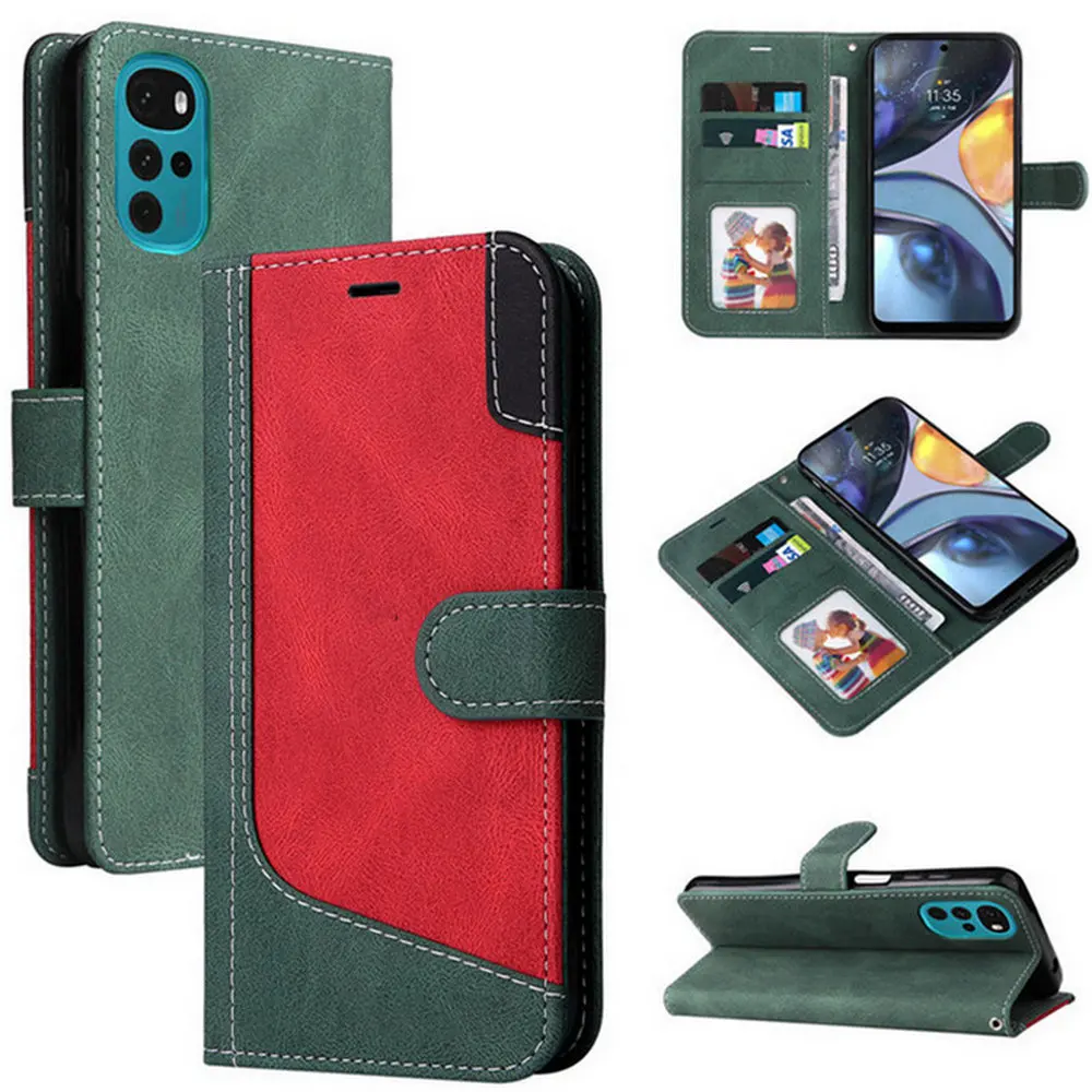

For Motorola G52 2022 Flip Case Luxury Leather Texture Book Cover Motorola G62 Wallet Funda Moto G82 G 52 G42 G22 G71s Etui Capa