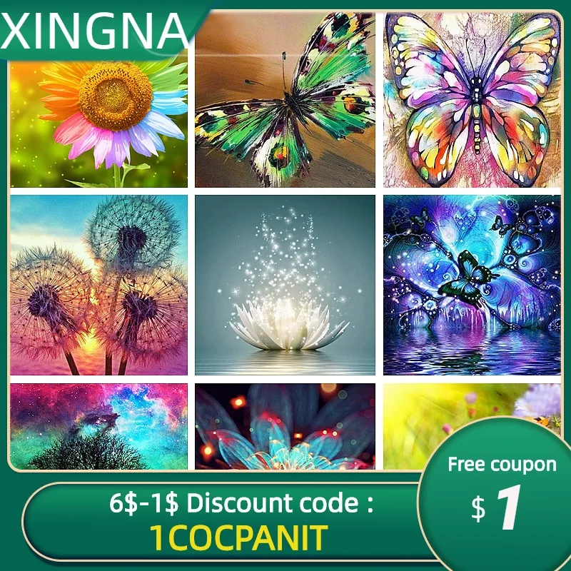 

DIY 5D Diamond Painting "FLOWER"Full Round Resin Mosaic Landscape Diamond Embroidery Picture Rhinestone Home Decor Gift