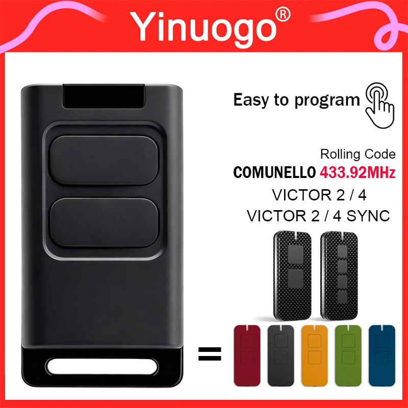 

Пульт дистанционного управления Yinuogo COMUNELLO VICTOR 2 433,92 МГц