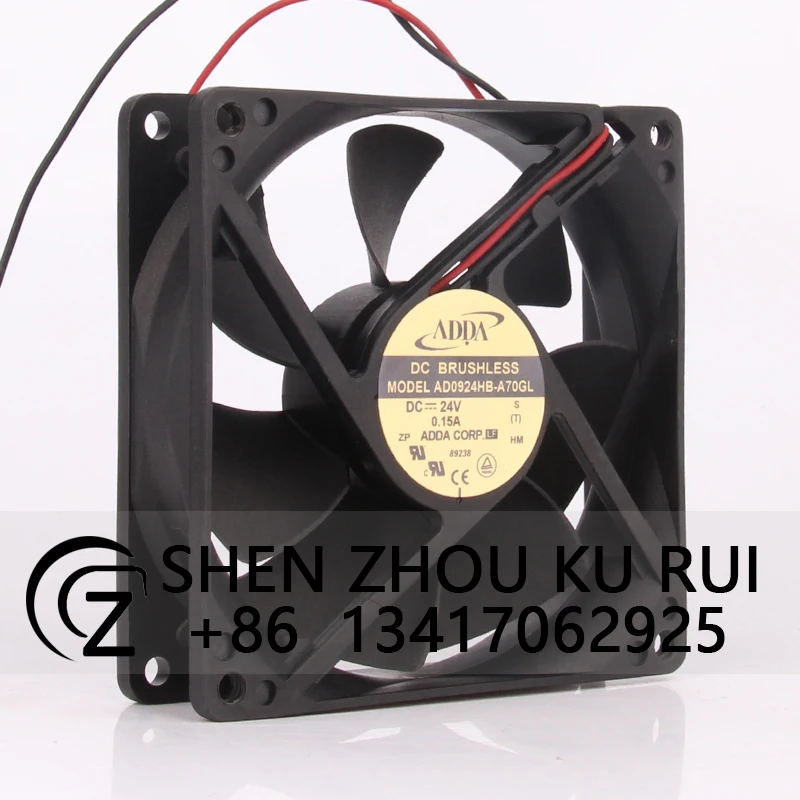 

AD0924HB-A70GL Case Cooling Fan for ADDA DC24V 0.15A EC AC 9CM 92X92X25mm 9225 Variable Frequency Axial Flow Centrifugal Exhaust