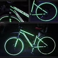 8m reflective stickers motorcycle bicycle reflector bike cycling security wheel rim decal tape fluorescent waterproof