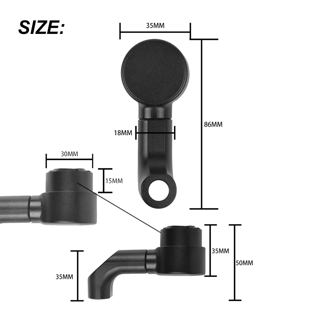 Удлинитель удлинителя зеркала мотоцикла универсальный адаптер для с отверстием
