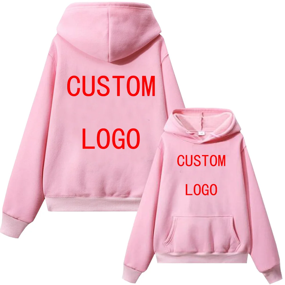 Мужская и женская толстовка с капюшоном логотипом на заказ пуловер топы уличная