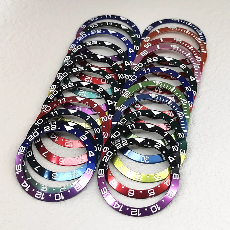 38 мм * 30 5 Наклонный алюминиевый Безель вставка БЕЗЕЛЬ для часов GMT часы в стиле