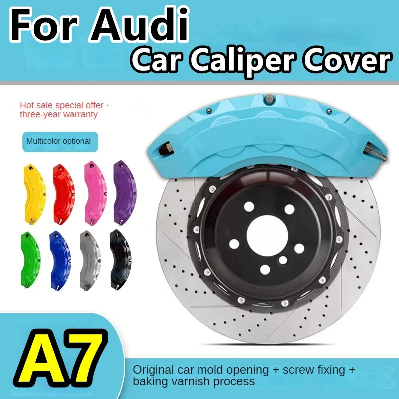 For Audi A7 Car Brake Caliper Cover Fit 55TFSI 45 55 TFSI quattro Sline edition executive one 2019 2020 2021 2022 2023 2024