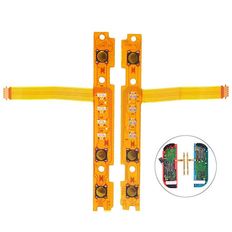 

1pc Replacement Repair Compatible with Switch Joy Con Controller Spare Parts 5 in 1 ZL ZR L SL SR Button Key Ribbon Flex Cable