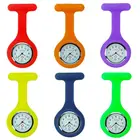 Часы женские с круглым циферблатом, карманы для медсестер с цифровым дисплеем, зажим-брошь, Подвесной Электрический силиконовый браслет, аксессуары для одежды