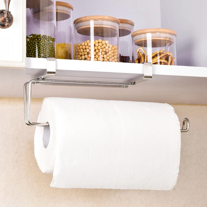 

Over The Door Hook Door Hanger Over Cabinet Door Towels Storage Holders Paper Towel Holder For Kitchen Bathroom