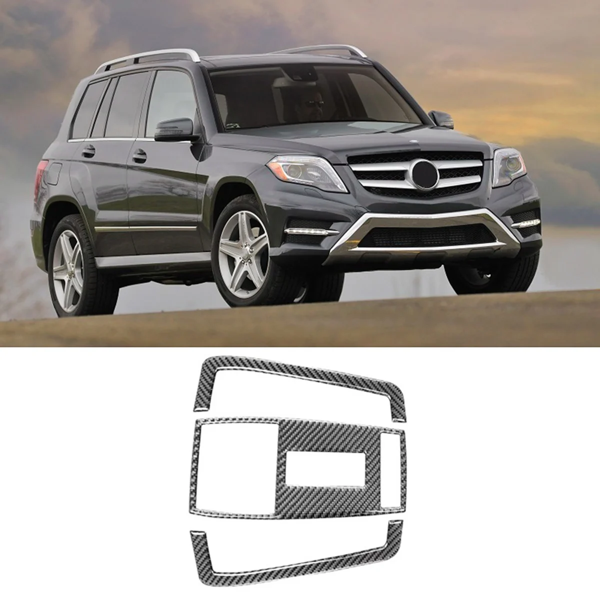 Наклейка из углеродного волокна для Mercedes Benz GLK 300 350 250 2008-2015 аксессуары интерьера