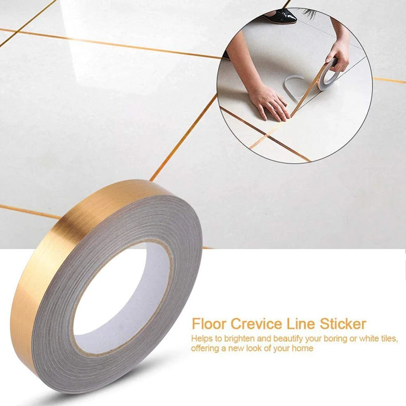 

Hot 2Cm Ceramic Tile Space Tape Room Floor Crevice Line Sticker For Bathtub Kitchen Sink Toilet Wall Edge Protect