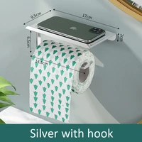 bathroom stainless steel toilet roll holder wall mount wc paper phone holder tissue boxes kitchen paper towel holder