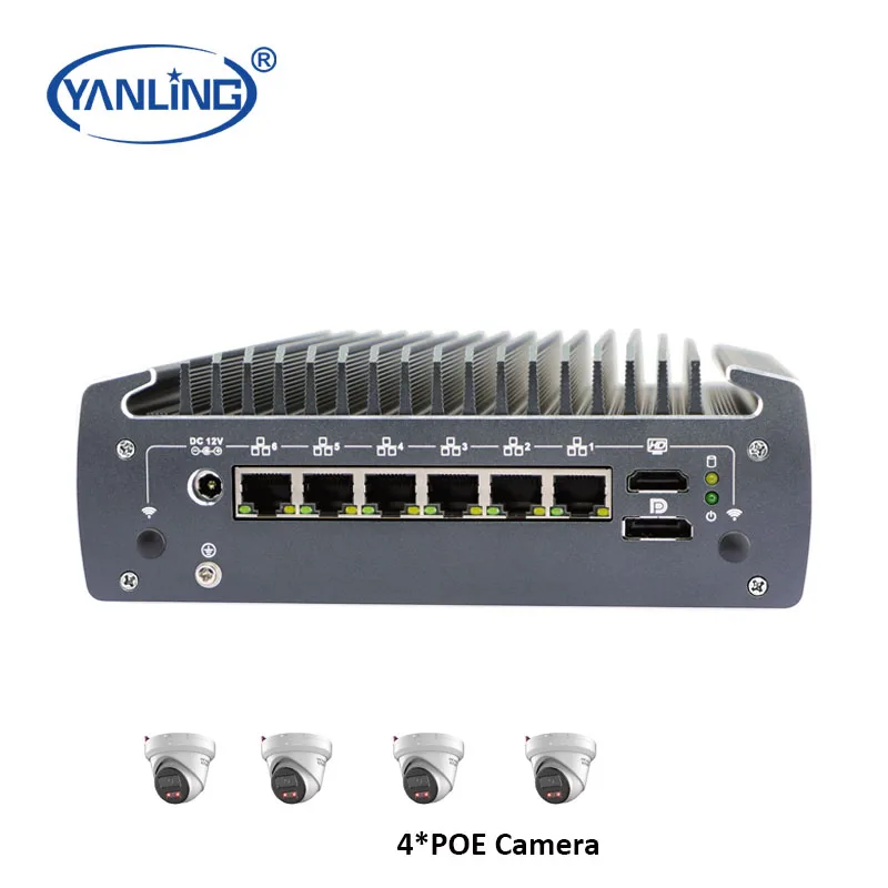 

user-friendly reliable Int-el Core i3 10110U embedded box PC for machine vision and food production automation control