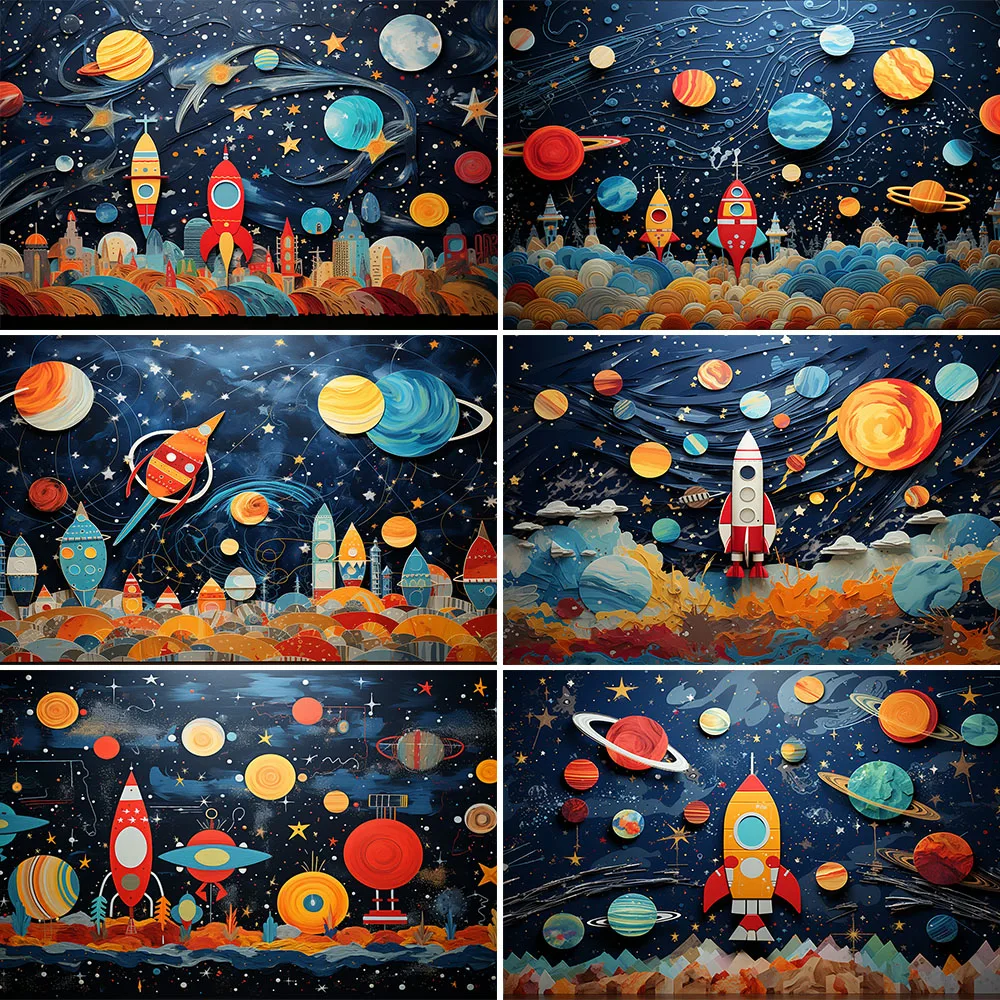 Фон для фотосъемки с изображением космоса