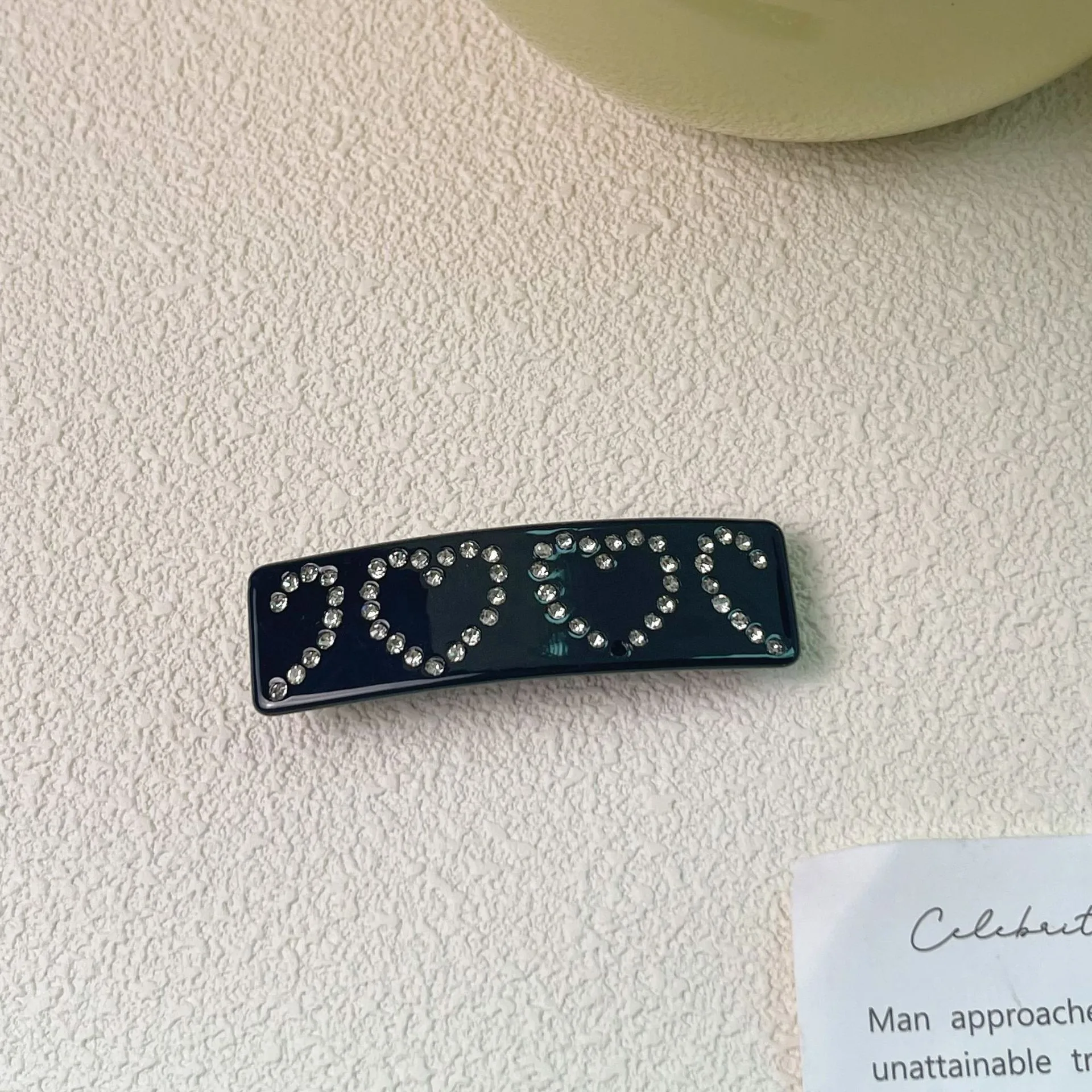 Новый водный бриллиант Love Edge зажим из ацетата модный милый и новый дизайн Sense