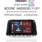 Carplay 720P 2 Din Android 11,0 Автомобильный мультимедийный плеер для Mazda 6 3  GL GJ 2012 - 2017 Navi GPS Радио Стерео 360 камера 8 + 128G