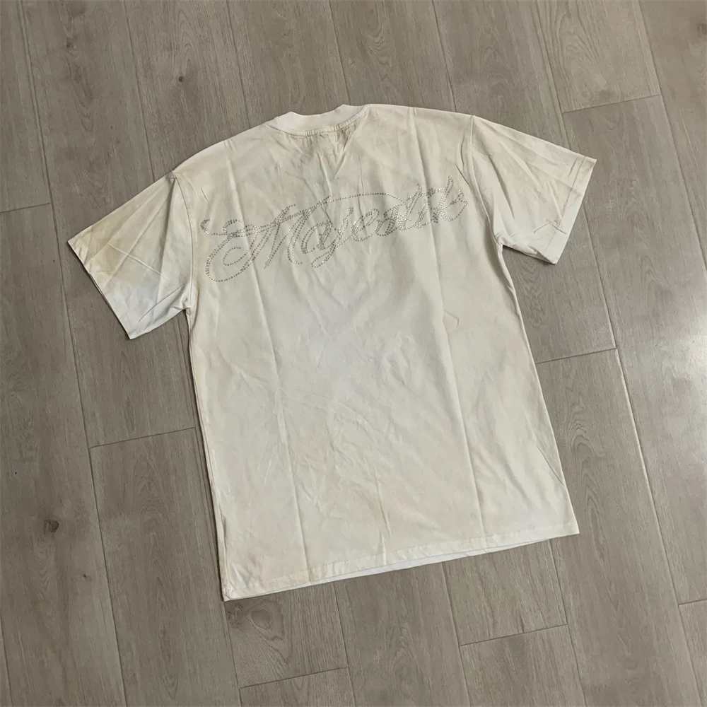 Фото Футболка Apricot Majestik Tee 2026 с принтом Skeleton Boxing Match для мужчин и женщин, лучшее качество, из плотной ткани, топы, футболки №3