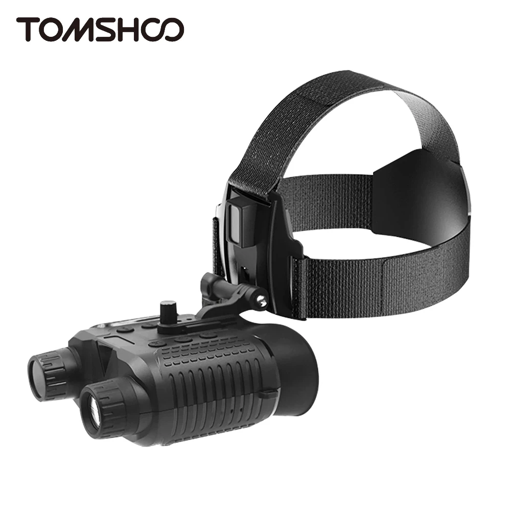 

Tomshoo 1080P Night Vision Goggles 8X Digital Zoom Infrared Hands Free Head Mounted Night Vision Binoculars 300-400M Night Range