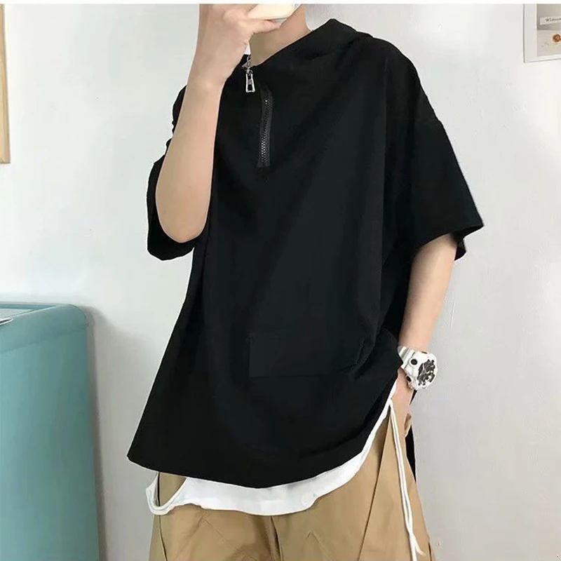 Классная уличная водолазка с карманами на молнии новинка 2022 Повседневная летняя