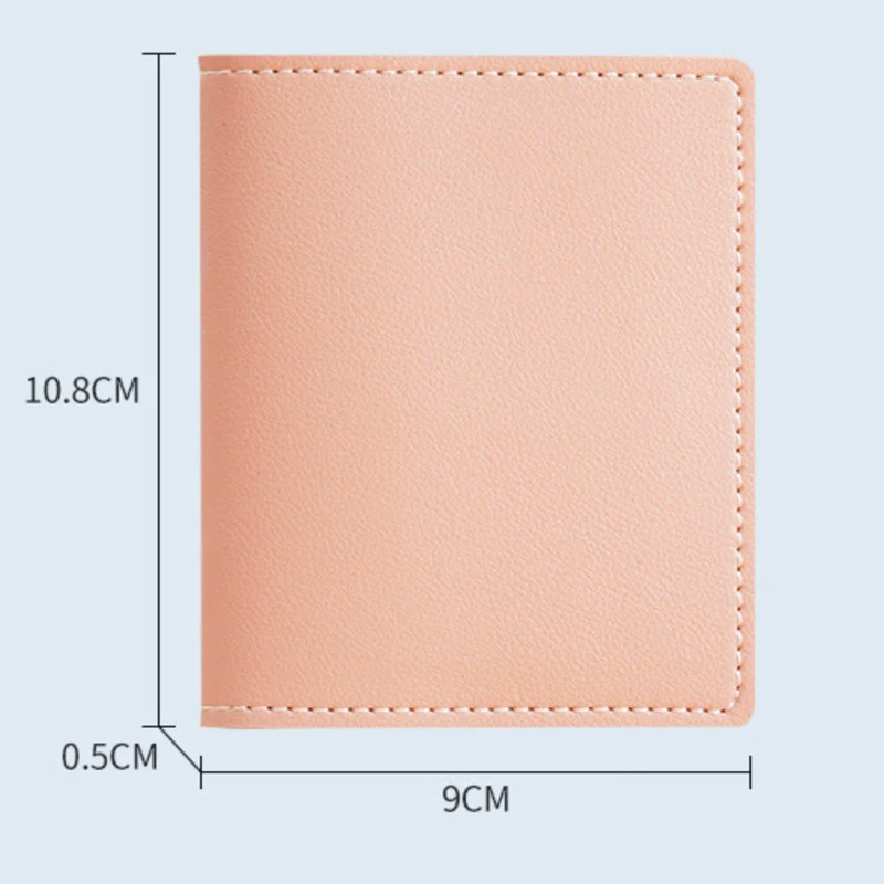 Женский Компактный Тонкий Держатель Для Карт Из Искусственной Кожи
