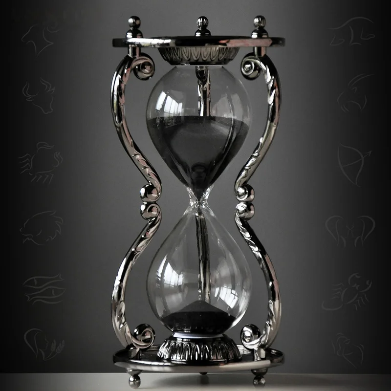 

Металлические песочные часы в стиле ретро с двенадцатью созвездиями, металлические песочные часы с таймером 30 минут, Креативные украшения ...