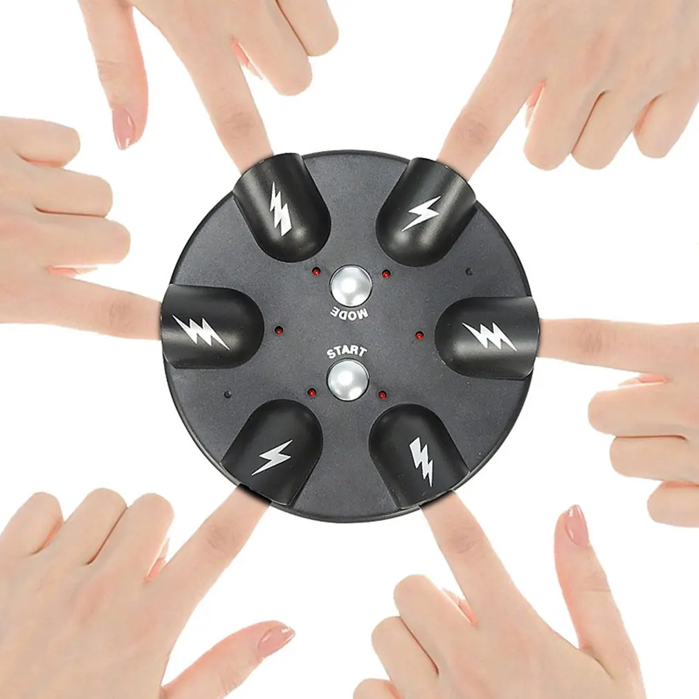 

Interesting Electric Shock Finger Game Machine Children Electric Shocking Roulette Lie Detector Punishment Props Tricky Toy