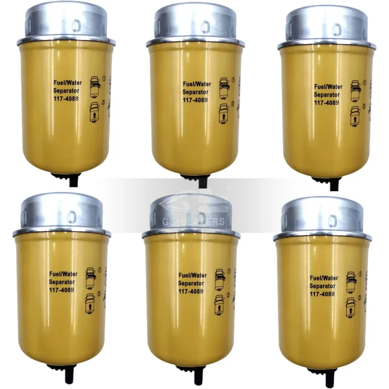 6 шт./упак. 117-4089 Замена фильтра сепаратора топливной воды для Caterpillar 312C 315C 318C 320B 325B