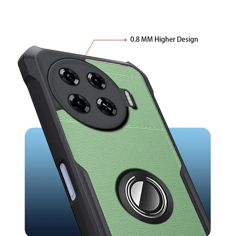 Прозрачная акриловая задняя крышка Spark20Pro с рамкой для телефона из ТПУ Tecno Spark 20 Pro