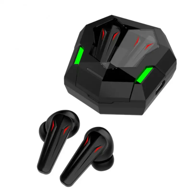 

Neck Hanging Power Display Earphone Noise Reduction Wireless Earbuds Tws Headphones Gaming Atmosphere Light Stereo