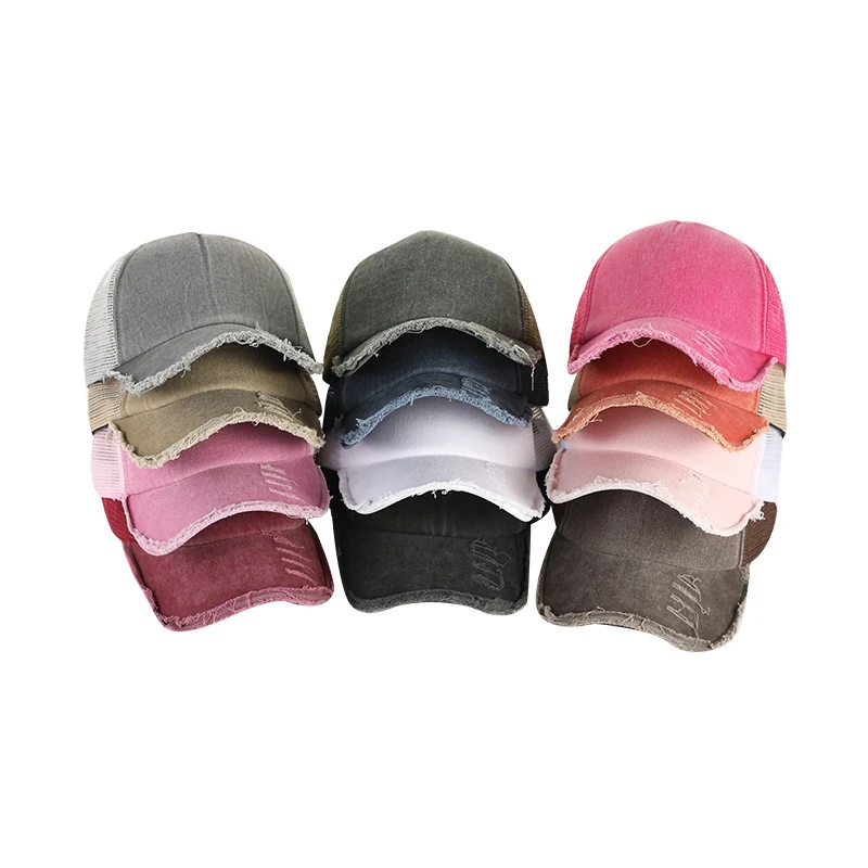 

Hole Mesh Breathable Adjustable Outdoor Shade Trucker Cap Men Unisex Sun Protection Women Solid Color Dad Hat Baseball Cap