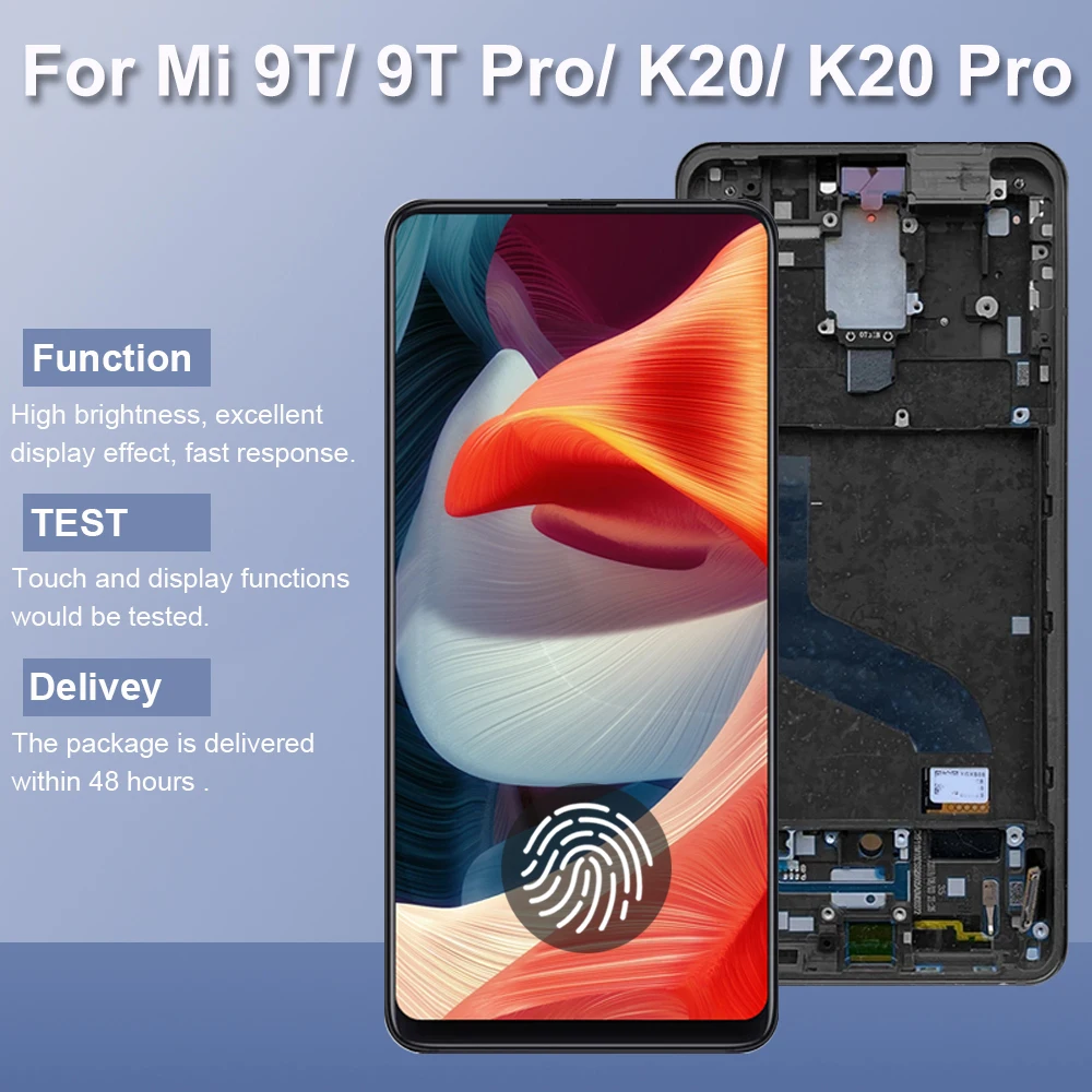 AMOLED-экран для Xiaomi Mi 9T Pro/Mi ЖК-дисплей дигитайзер сенсорного экрана Redmi K20 Pro/K20