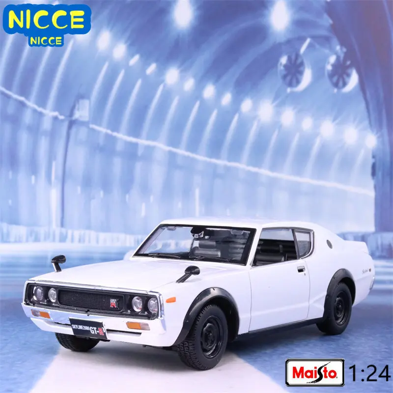 

Maisto 1:24 1973 Nissan Skyline 2000 GT-R High Simulation Model Car Alloy Metal Toy Car for Children Gift Collection B731