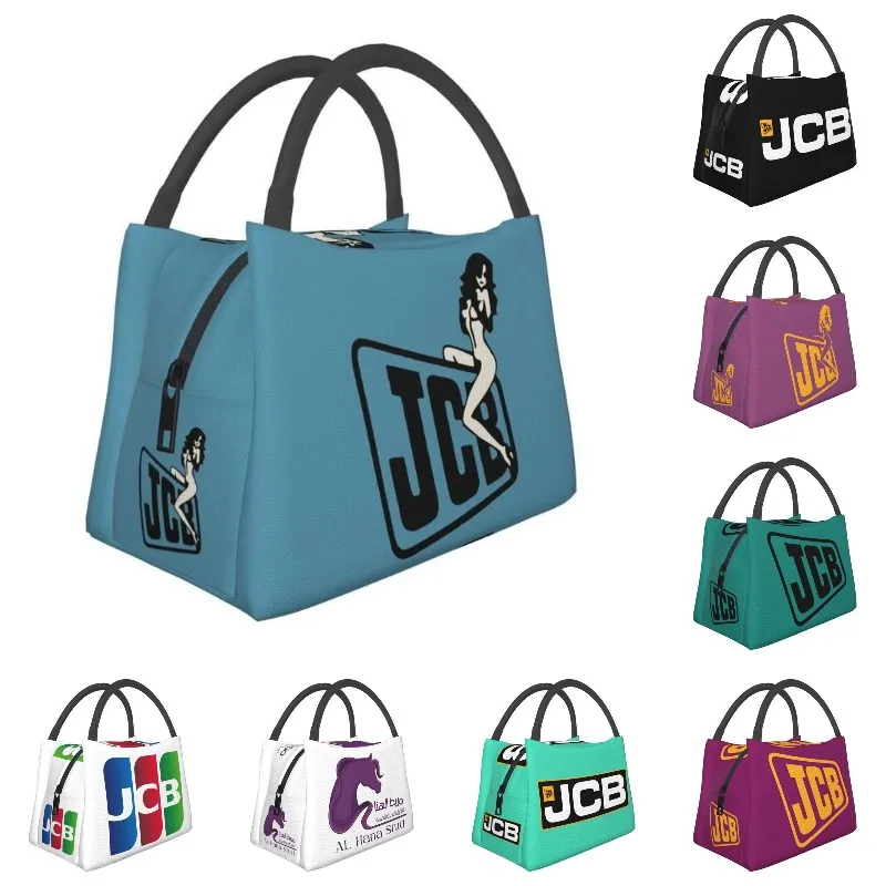 

JCB Insulated Lunch Tote Bag for Women Resuable Thermal Cooler Food Lunch Box Hospital Office