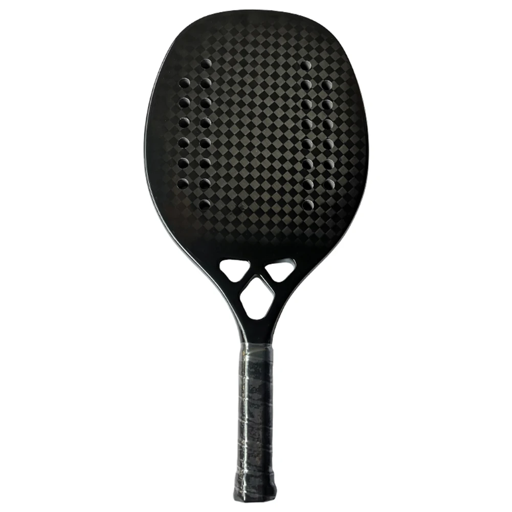 1pcs Beach Tennis Racket 18K Matte Carbon Fiber Beach Tennis Paddle EVA Core Soft Face Tennis Racquet Accurate Ball Control