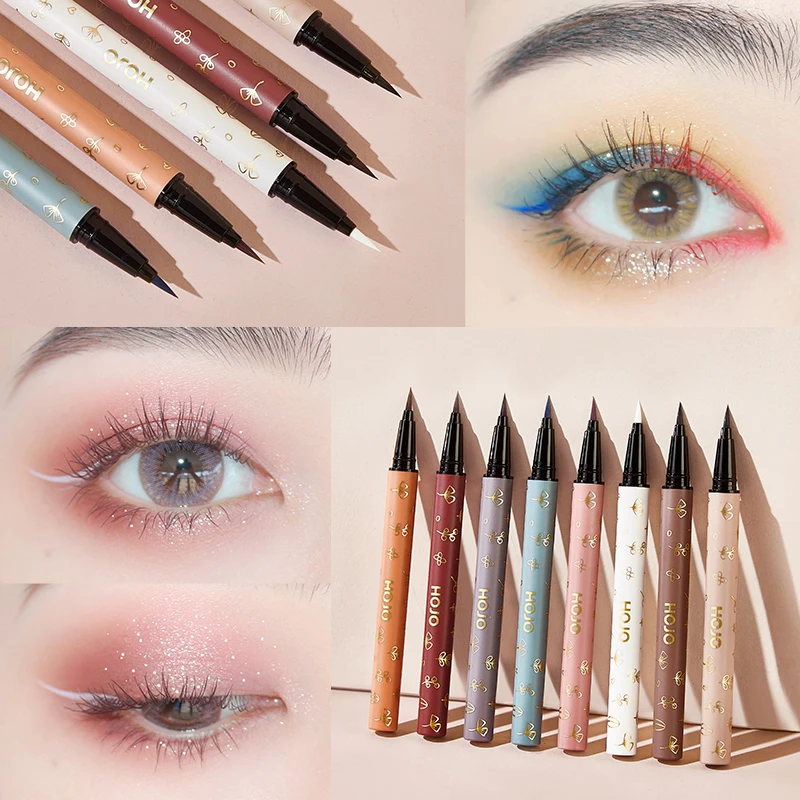 

8 Colors Sparkling Eyes Colorful Eyeliner Pen Not Easy Smudge Eyeliner Waterproof Eyeliner Pencil Liquid Eyeliner Eyes Makeup